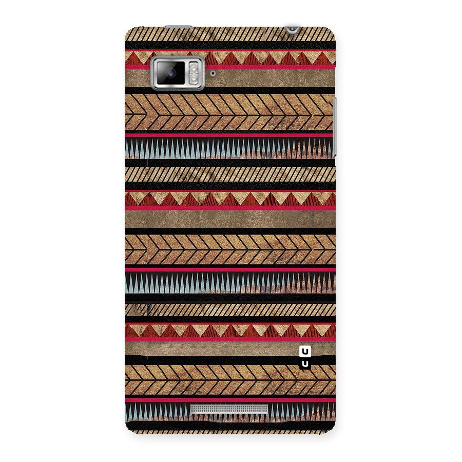 Red Indie Pattern Back Case for Lenovo Vibe Z K910