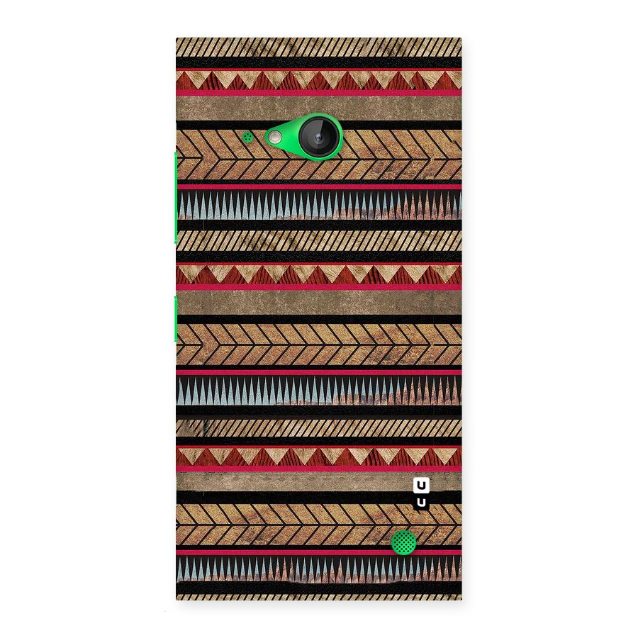 Red Indie Pattern Back Case for Lumia 730