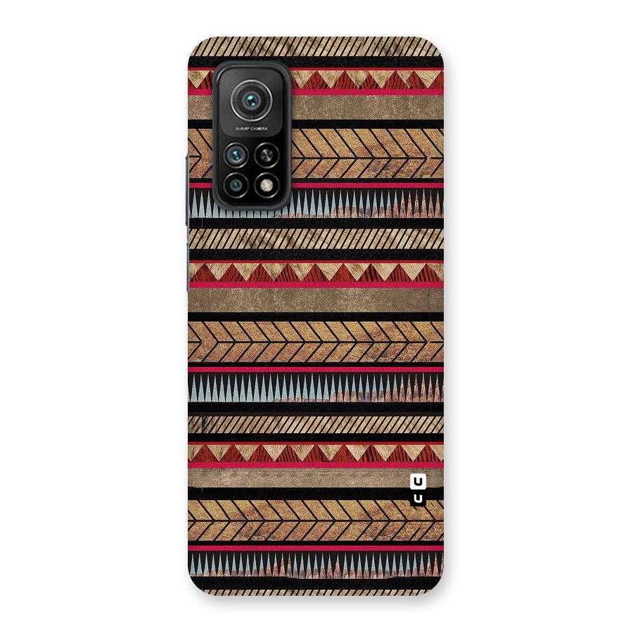 Red Indie Pattern Back Case for Mi 10T Pro 5G