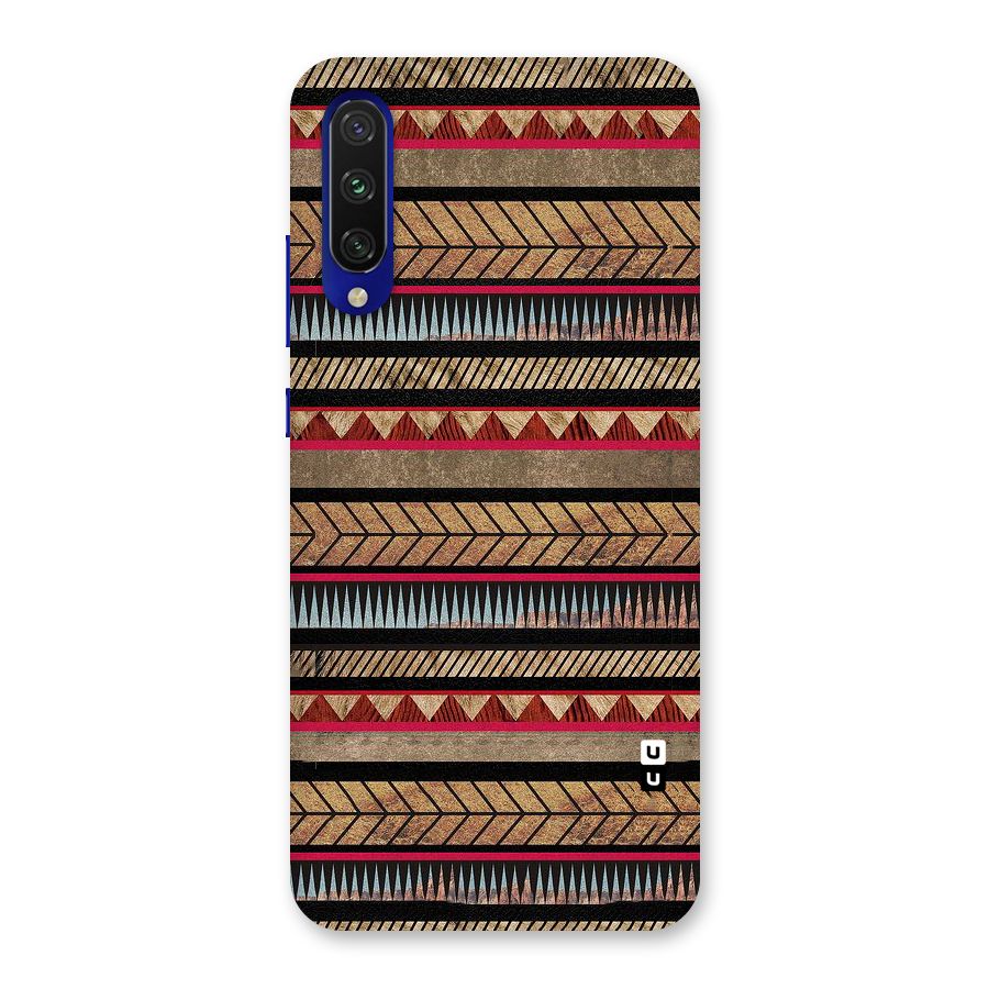 Red Indie Pattern Back Case for Mi A3
