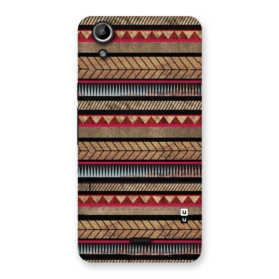 Red Indie Pattern Back Case for Micromax Canvas Selfie Lens Q345