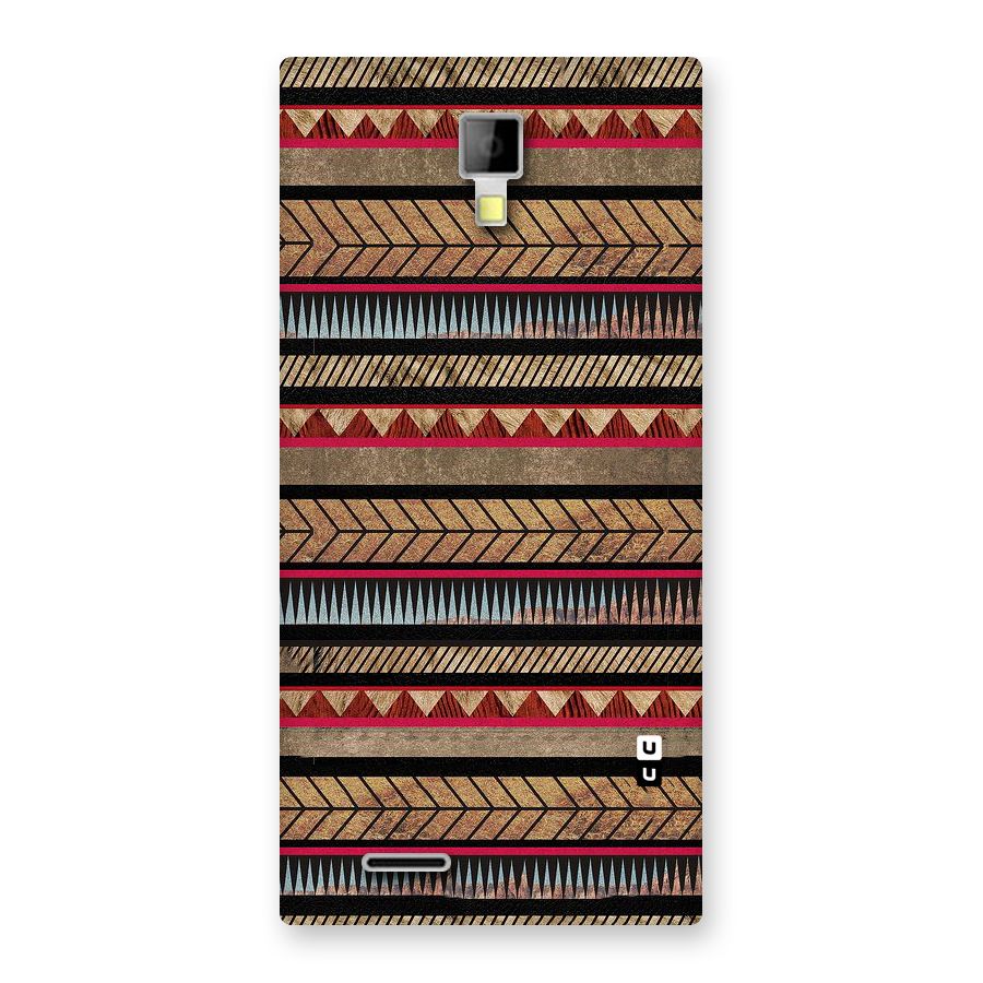 Red Indie Pattern Back Case for Micromax Canvas Xpress A99