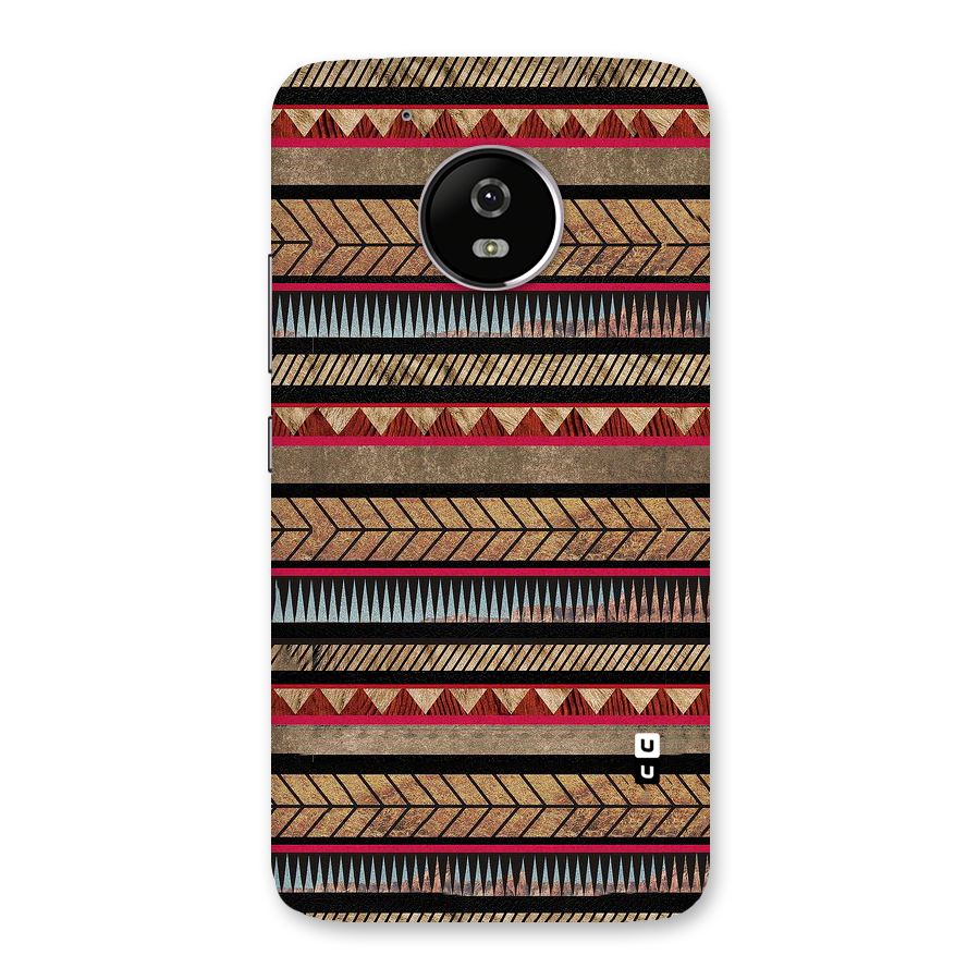 Red Indie Pattern Back Case for Moto G5