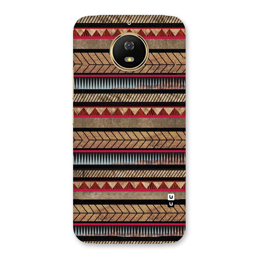 Red Indie Pattern Back Case for Moto G5s