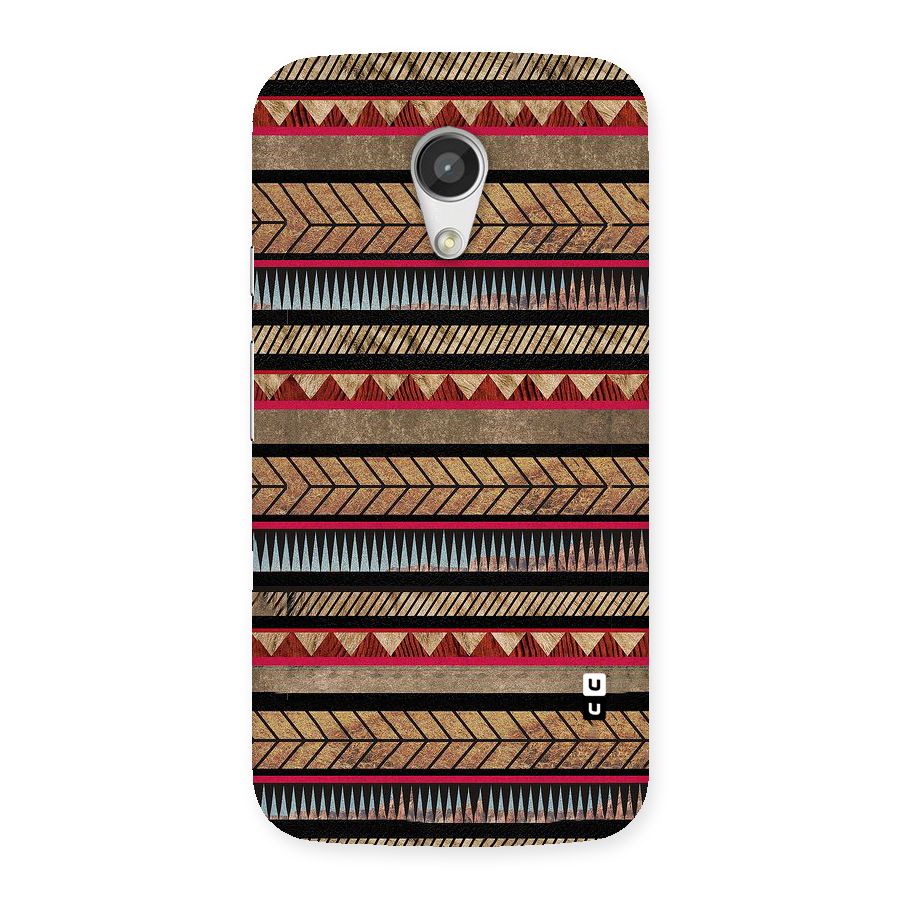 Red Indie Pattern Back Case for Moto G 2nd Gen