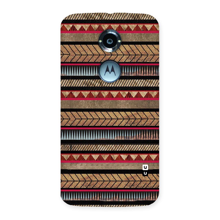 Red Indie Pattern Back Case for Moto X 2nd Gen
