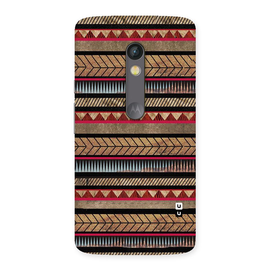 Red Indie Pattern Back Case for Moto X Play