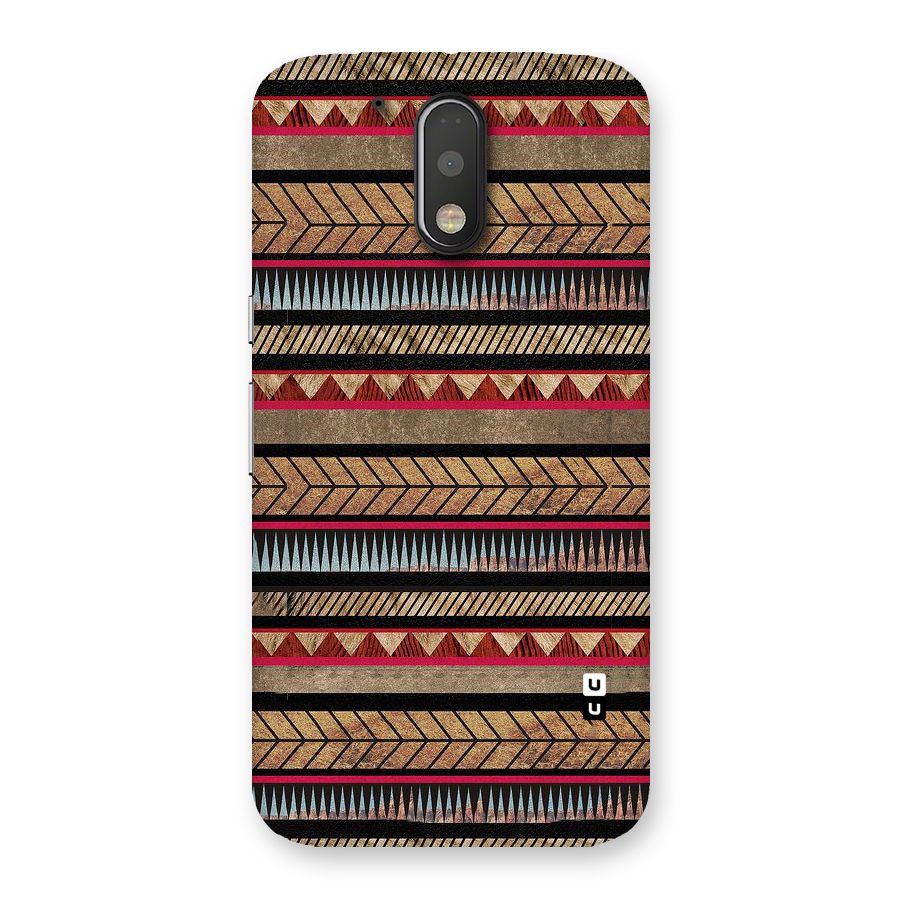 Red Indie Pattern Back Case for Motorola Moto G4