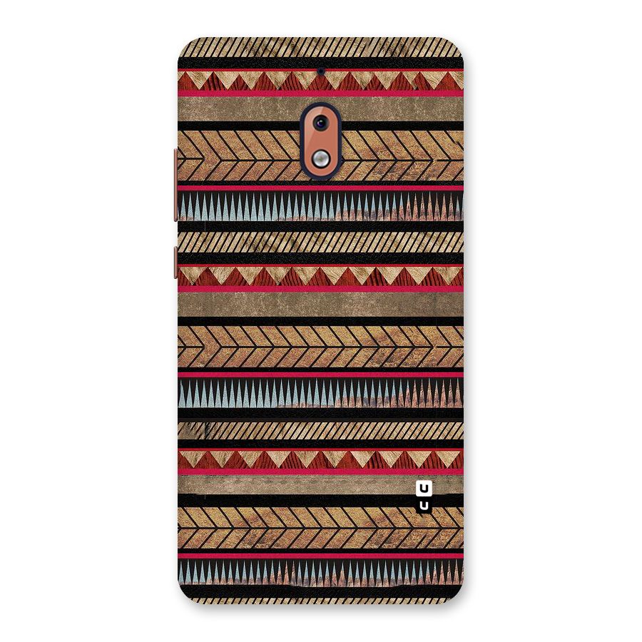 Red Indie Pattern Back Case for Nokia 2.1