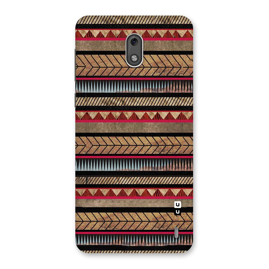 Red Indie Pattern Back Case for Nokia 2