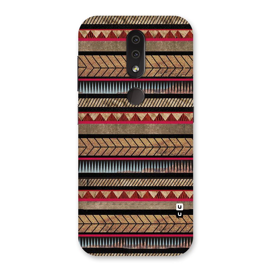 Red Indie Pattern Back Case for Nokia 4.2