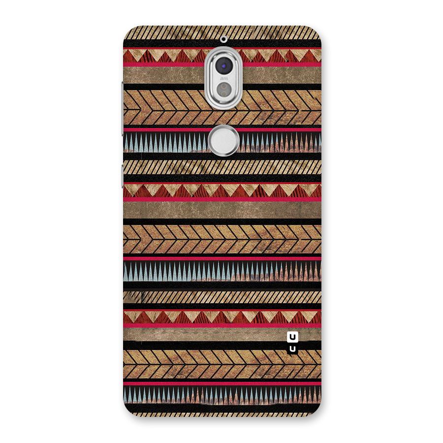 Red Indie Pattern Back Case for Nokia 7