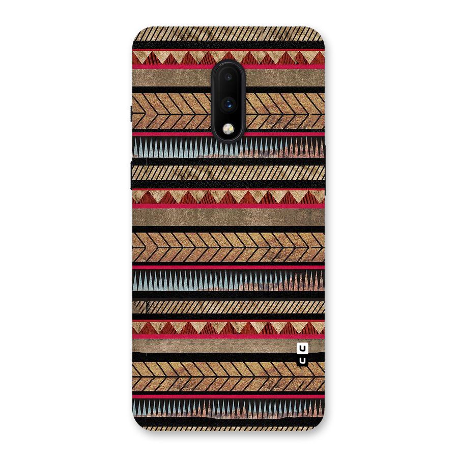 Red Indie Pattern Back Case for OnePlus 7
