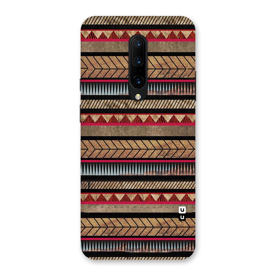 Red Indie Pattern Back Case for OnePlus 7 Pro