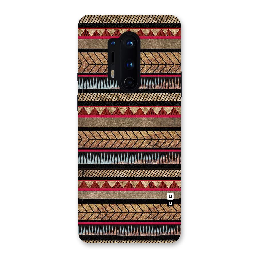 Red Indie Pattern Back Case for OnePlus 8 Pro