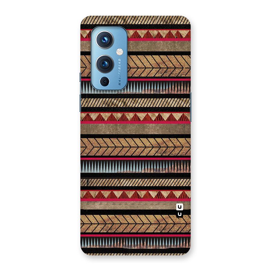 Red Indie Pattern Back Case for OnePlus 9