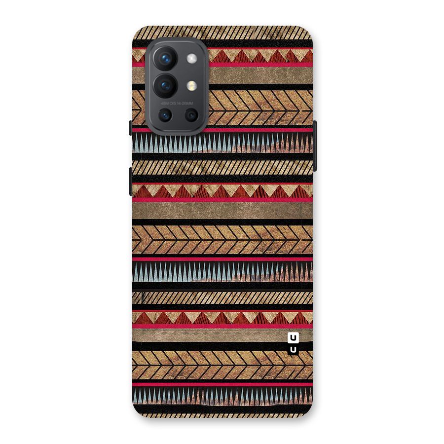 Red Indie Pattern Back Case for OnePlus 9R