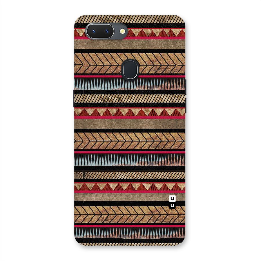 Red Indie Pattern Back Case for Oppo Realme 2