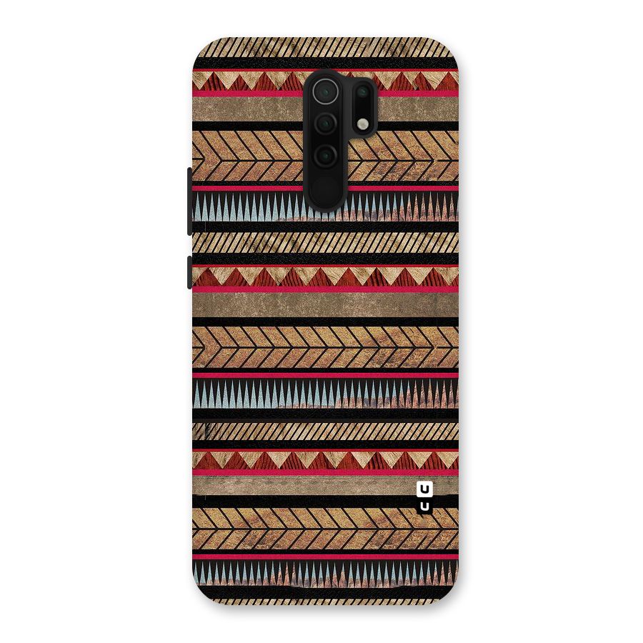 Red Indie Pattern Back Case for Poco M2