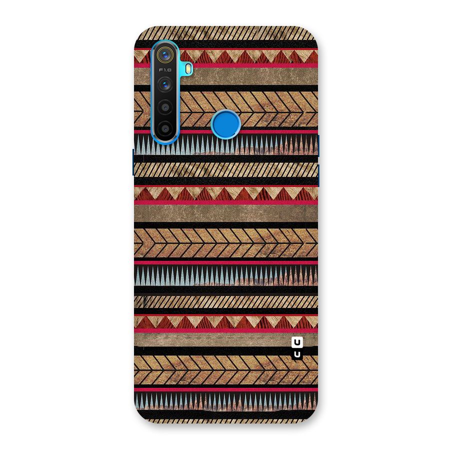 Red Indie Pattern Back Case for Realme 5