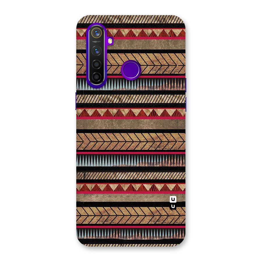 Red Indie Pattern Back Case for Realme 5 Pro