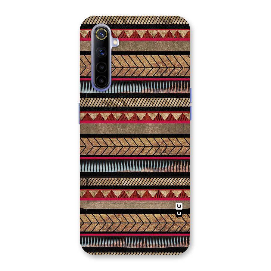 Red Indie Pattern Back Case for Realme 6i