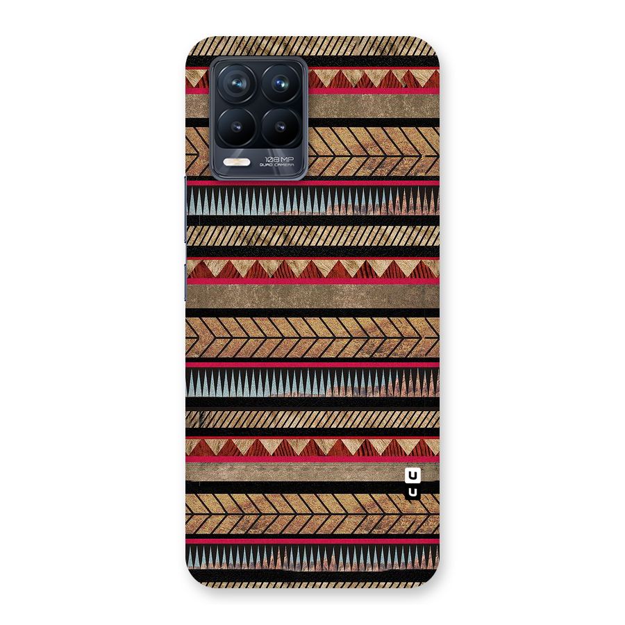 Red Indie Pattern Back Case for Realme 8 Pro