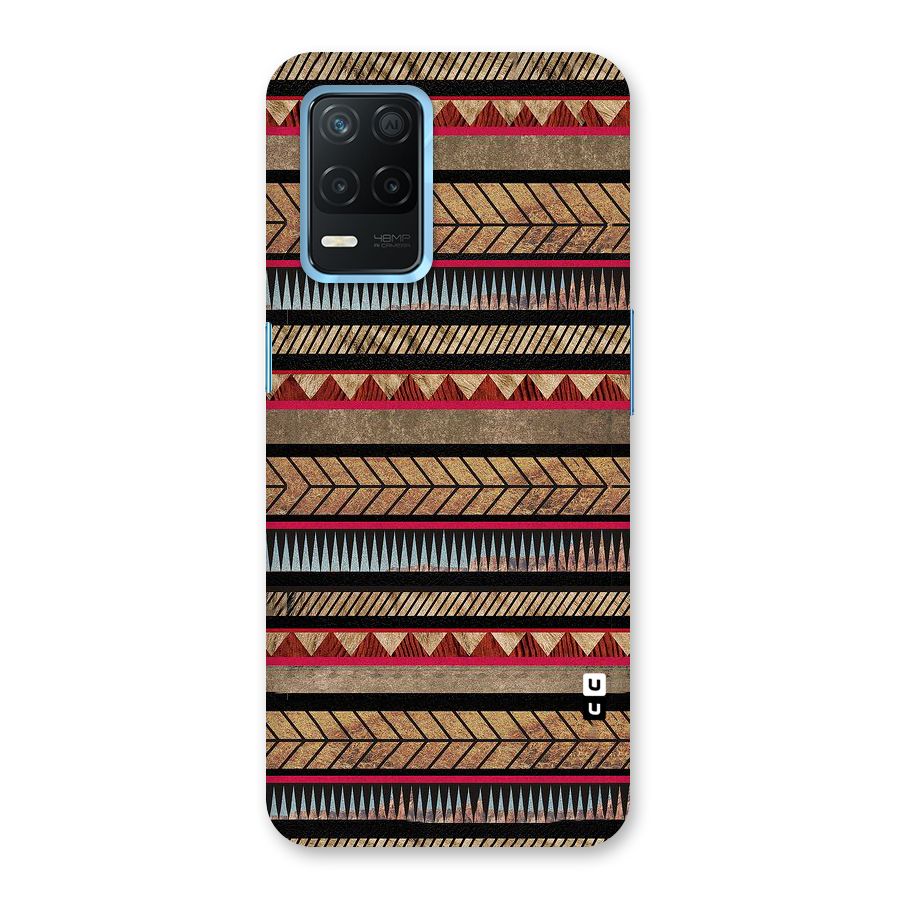 Red Indie Pattern Back Case for Realme Narzo 30 5G