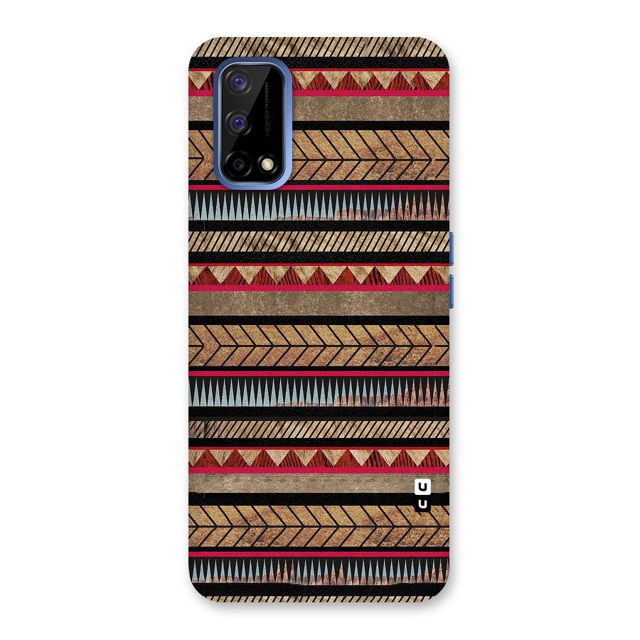 Red Indie Pattern Back Case for Realme Narzo 30 Pro