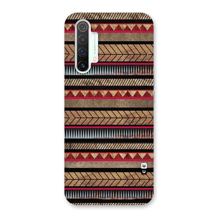 Red Indie Pattern Back Case for Realme X3 SuperZoom