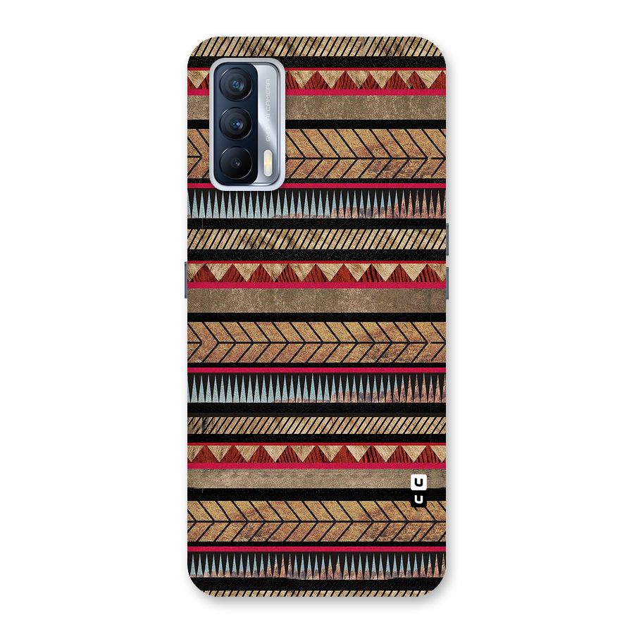 Red Indie Pattern Back Case for Realme X7