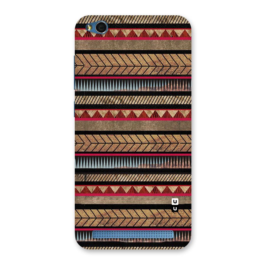 Red Indie Pattern Back Case for Redmi 5A
