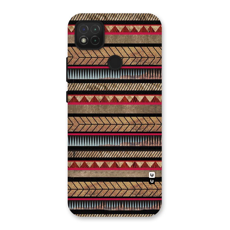 Red Indie Pattern Back Case for Redmi 9