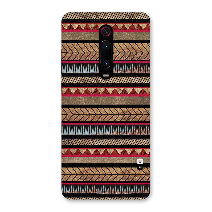 Red Indie Pattern Back Case for Redmi K20