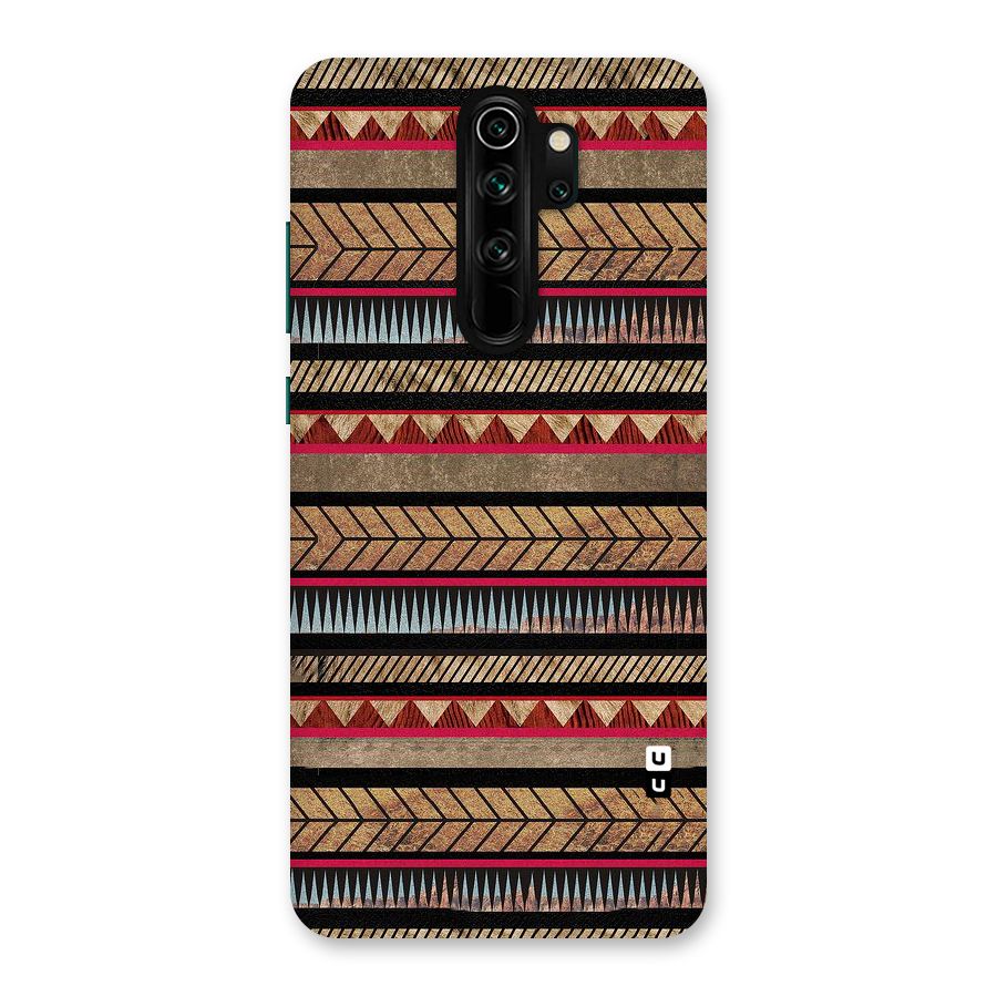 Red Indie Pattern Back Case for Redmi Note 8 Pro