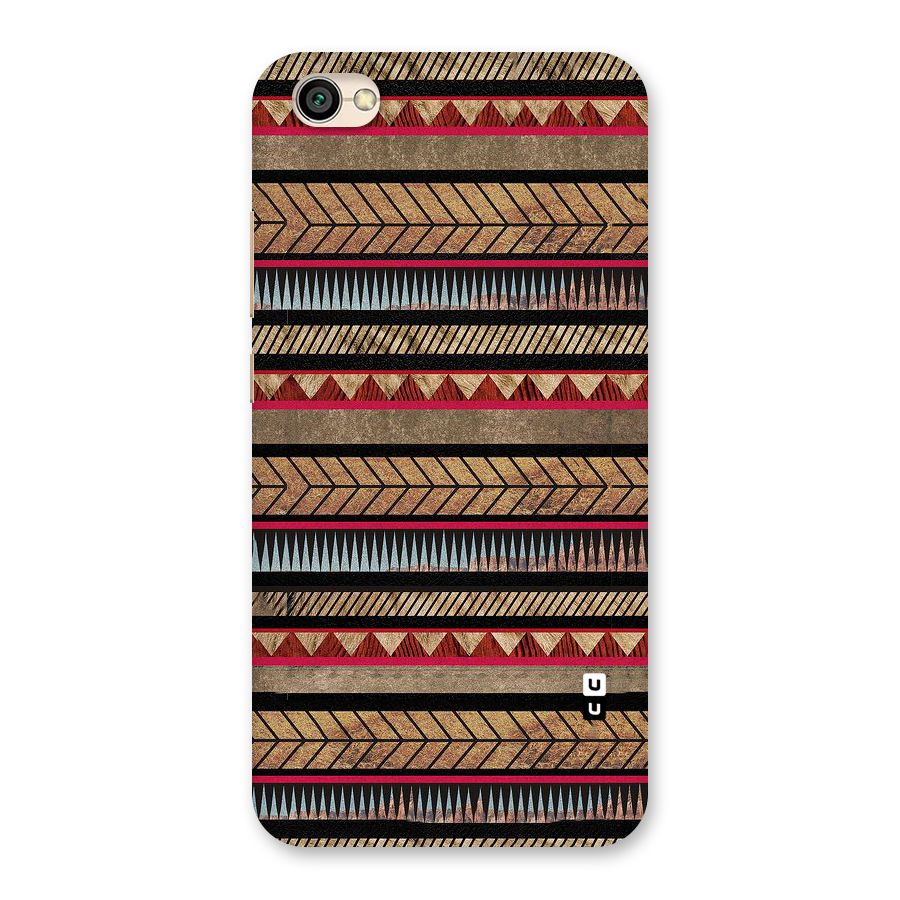 Red Indie Pattern Back Case for Redmi Y1 Lite