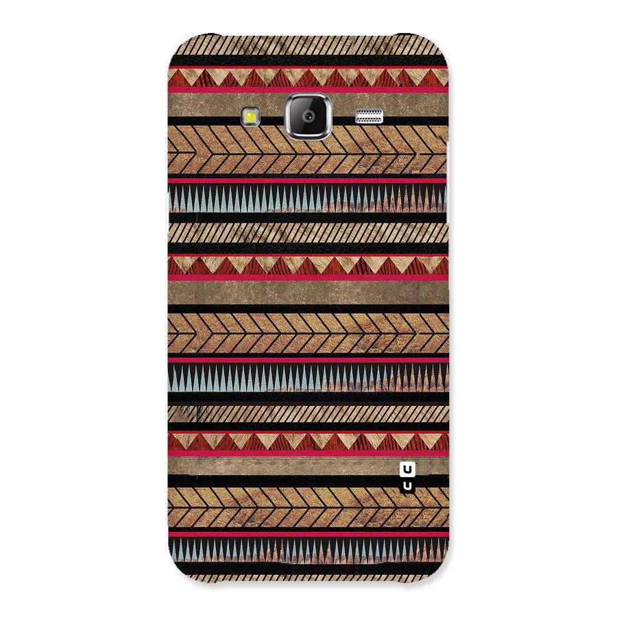 Red Indie Pattern Back Case for Samsung Galaxy J5