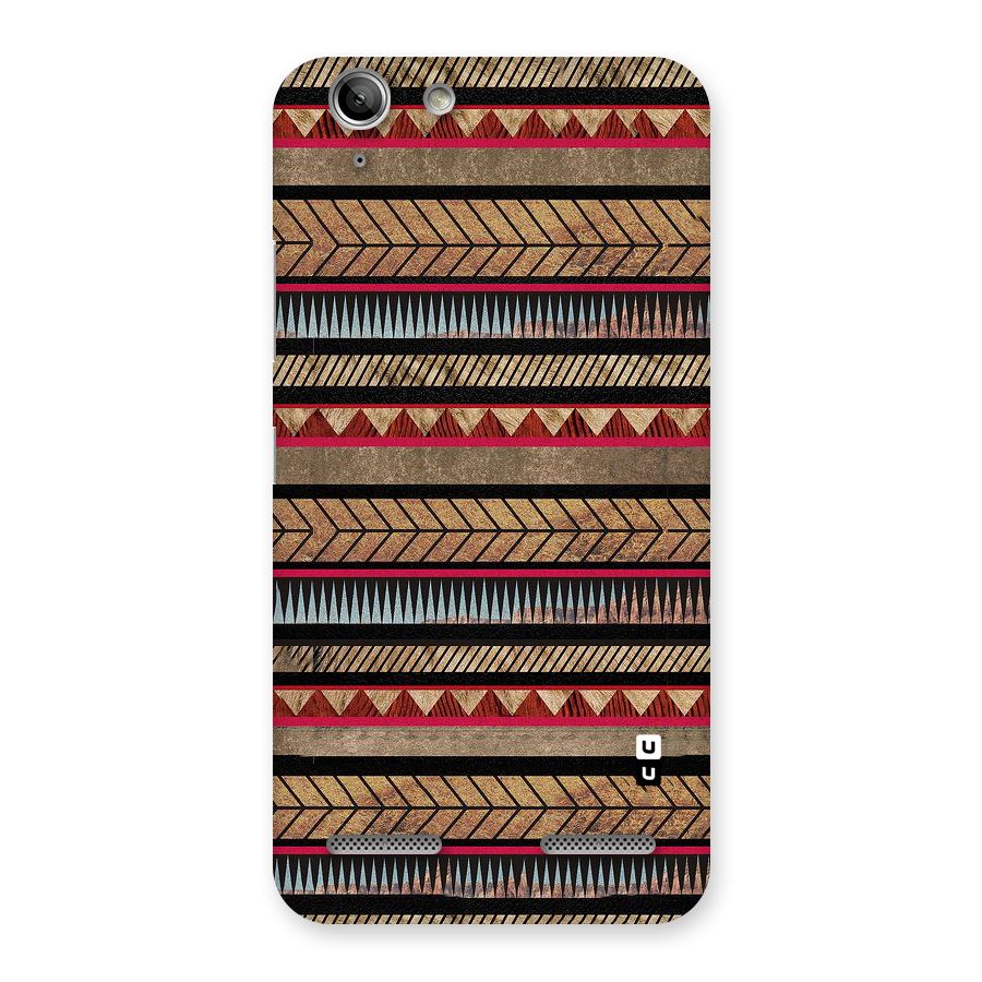 Red Indie Pattern Back Case for Vibe K5 Plus