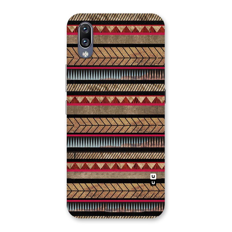 Red Indie Pattern Back Case for Vivo NEX