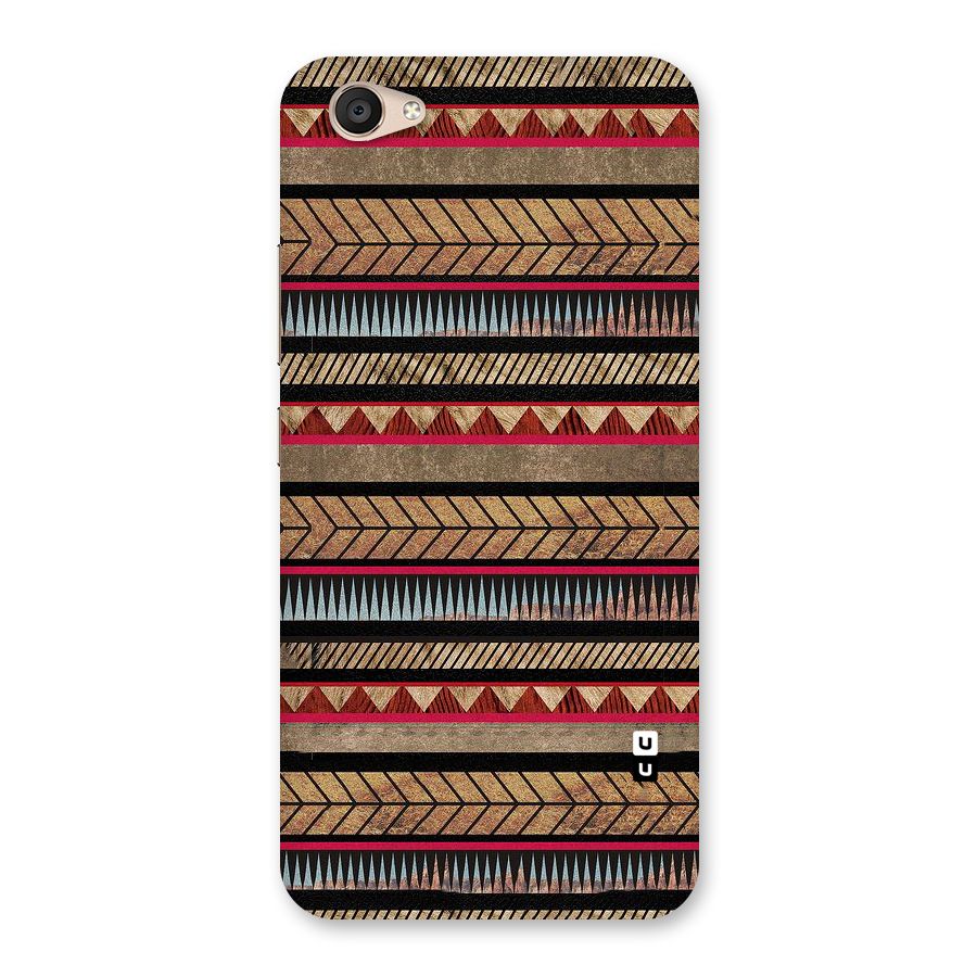Red Indie Pattern Back Case for Vivo V5 Plus