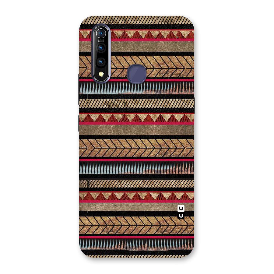 Red Indie Pattern Back Case for Vivo Z1 Pro