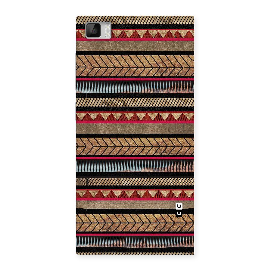 Red Indie Pattern Back Case for Xiaomi Mi3