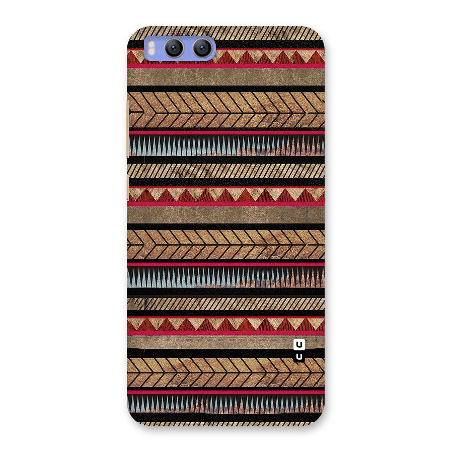 Red Indie Pattern Back Case for Xiaomi Mi 6