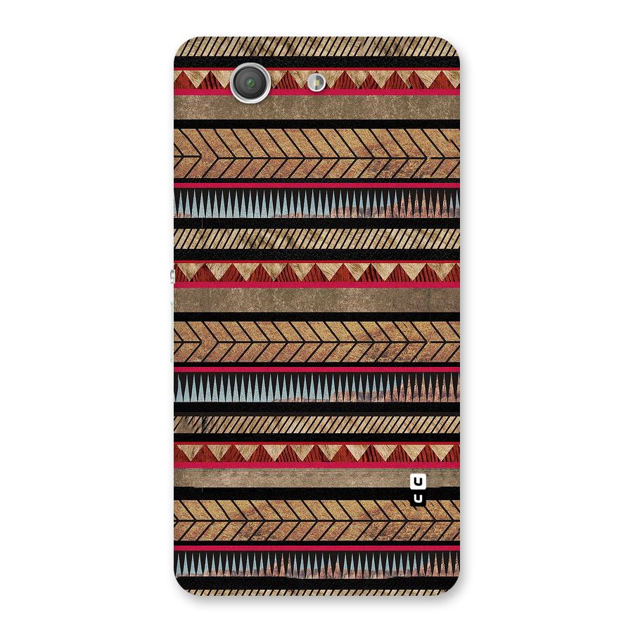 Red Indie Pattern Back Case for Xperia Z3 Compact