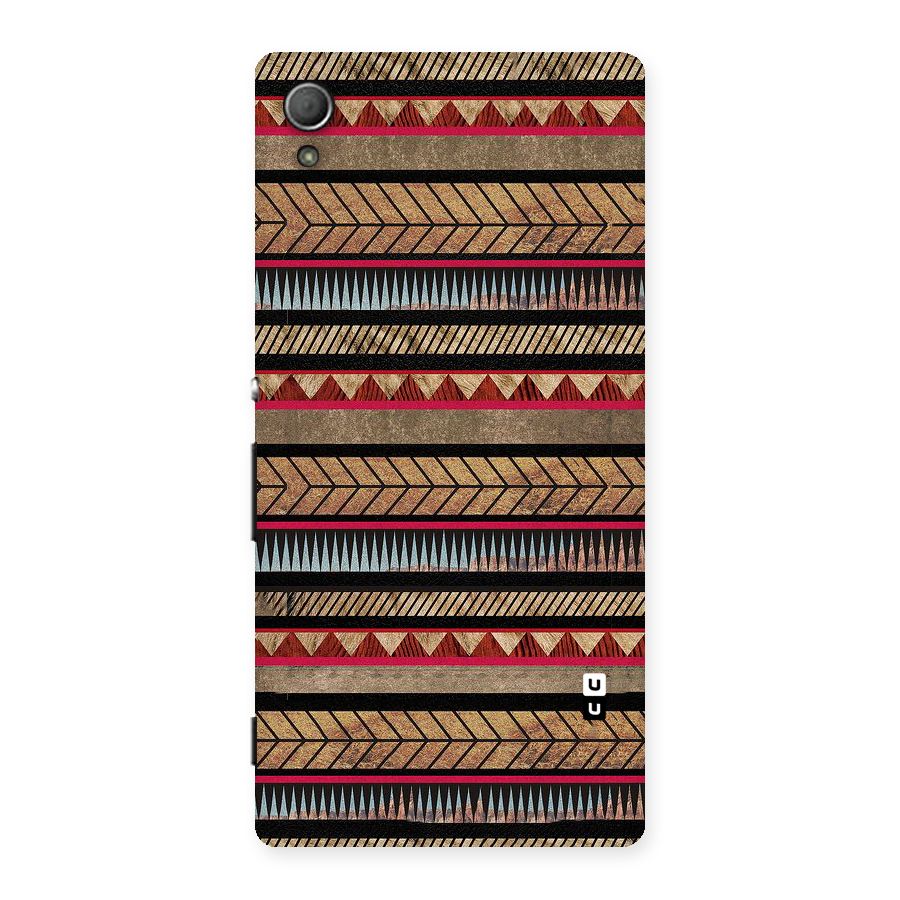 Red Indie Pattern Back Case for Xperia Z3 Plus