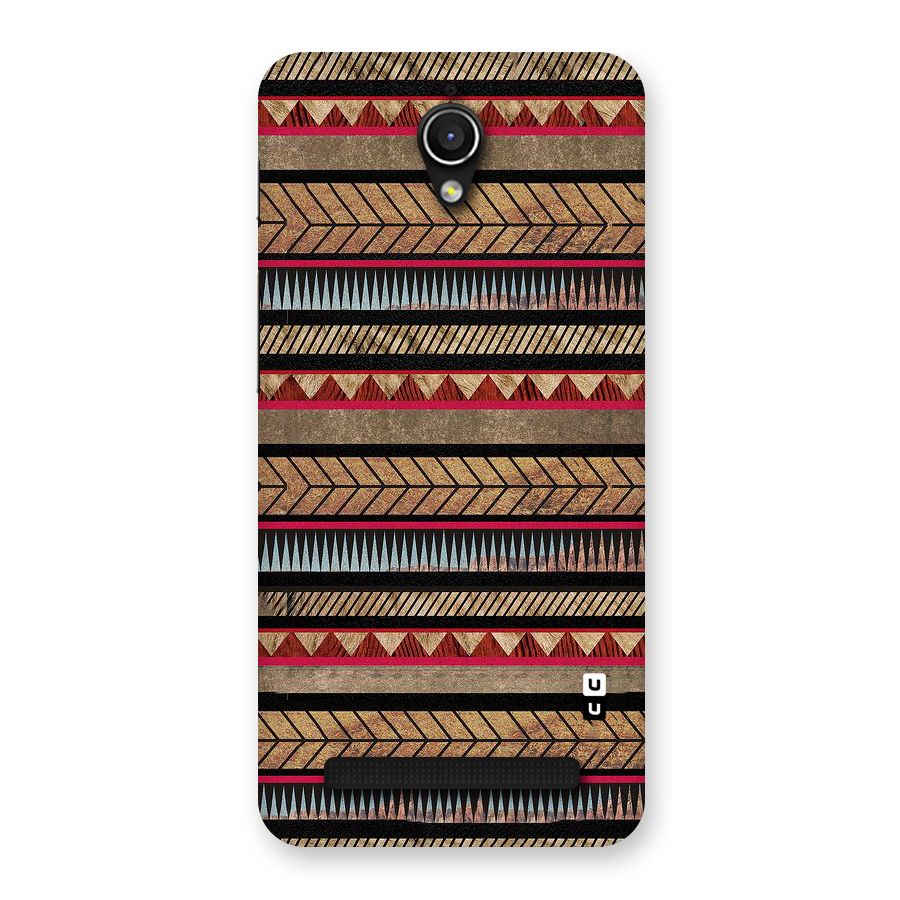 Red Indie Pattern Back Case for Zenfone Go