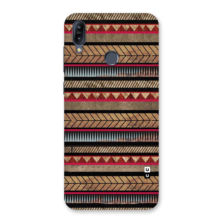 Red Indie Pattern Back Case for Zenfone Max M2
