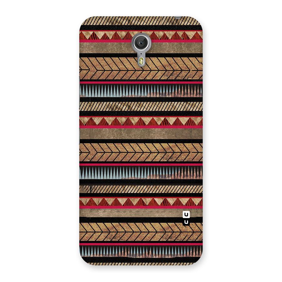 Red Indie Pattern Back Case for Zuk Z1