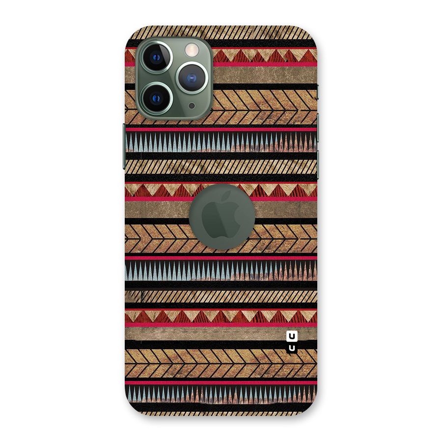 Red Indie Pattern Back Case for iPhone 11 Pro Logo  Cut