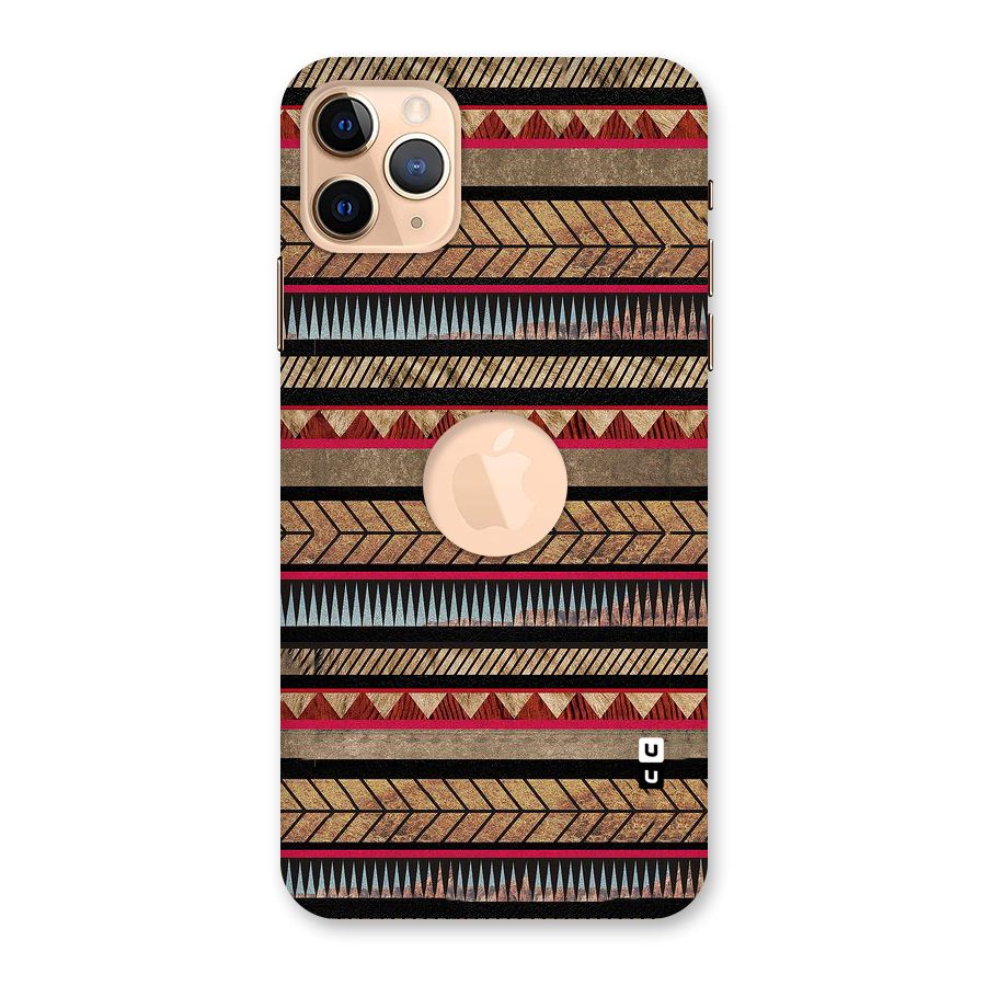 Red Indie Pattern Back Case for iPhone 11 Pro Max Logo Cut